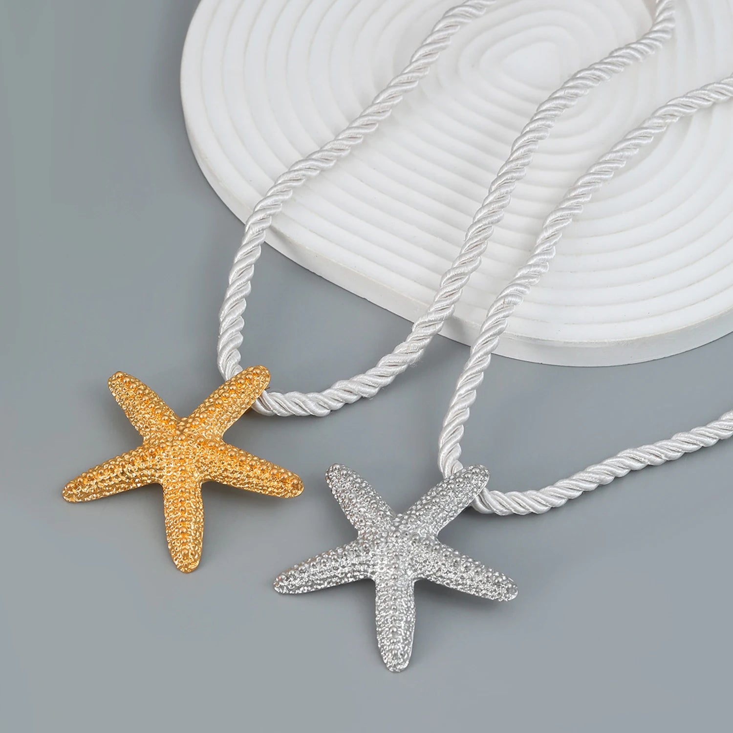 Dospita Necklace New Metal Star Beach Sea Necklace For Women Party Holiday Jewelry Set