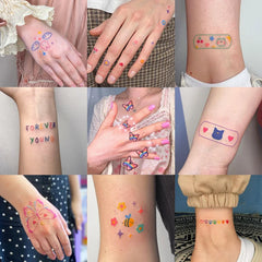 Dospita  -  60pcs Cute Tattoo Sticker Waterproof Lasting Temporary Tattoo