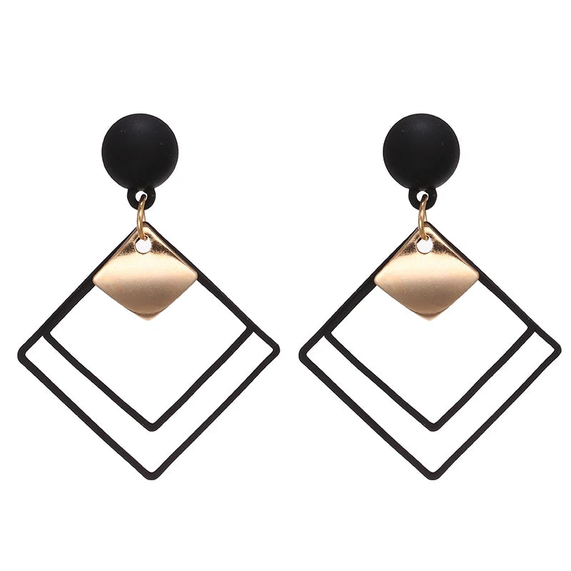 Dospita  -  Korean Long Statement Geometric Triangle Tassel Dangle Drop Earrings For Women Earrings Fashion Jewelry Oorbellen Brincos