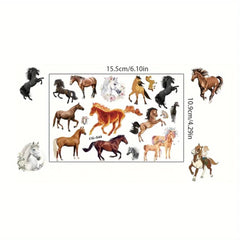 Dospita  -  8 Sheets Temporary Horse Tattoos Stickers Birthday Themed Party Supplies Decorated with Tattoo Gifts