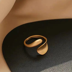 Dospita Simple Open Rings For Women Gold Color Fashion Korean Street Girl Wedding Rings Adjustable Knuckle Finger Jewelry Jewelry