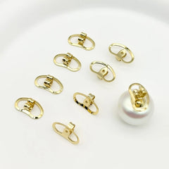 Dospita  -  4pcs Big Earring Lifters Metal Earring Stoppers Backings Pierced Safety Ear Back