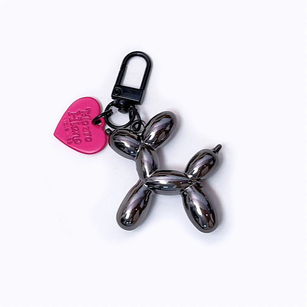 Dospita  -  Korean Cute Keychain Punk Jelly Balloon Puppy Keychains for Women Bag Pendant Jewelry Trinket Girl's Car Key Ring Key Chain