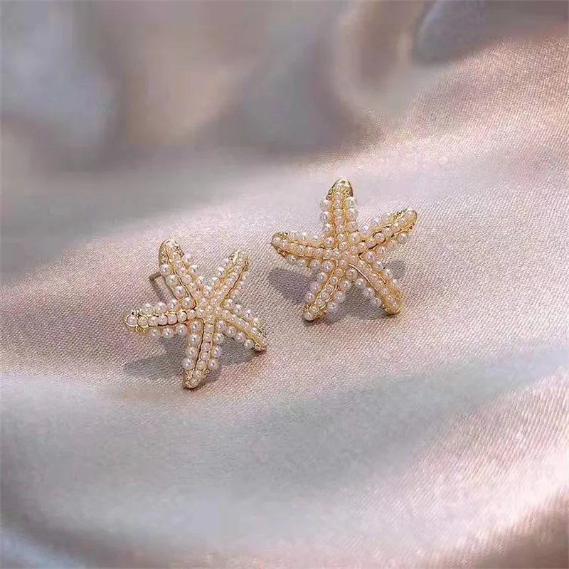 Dospita  -  New Arrival Geometric Pearl Women Classic Stud Earrings Pineapple Pearl Earrings Female Fashion Earrings Female Jewelry