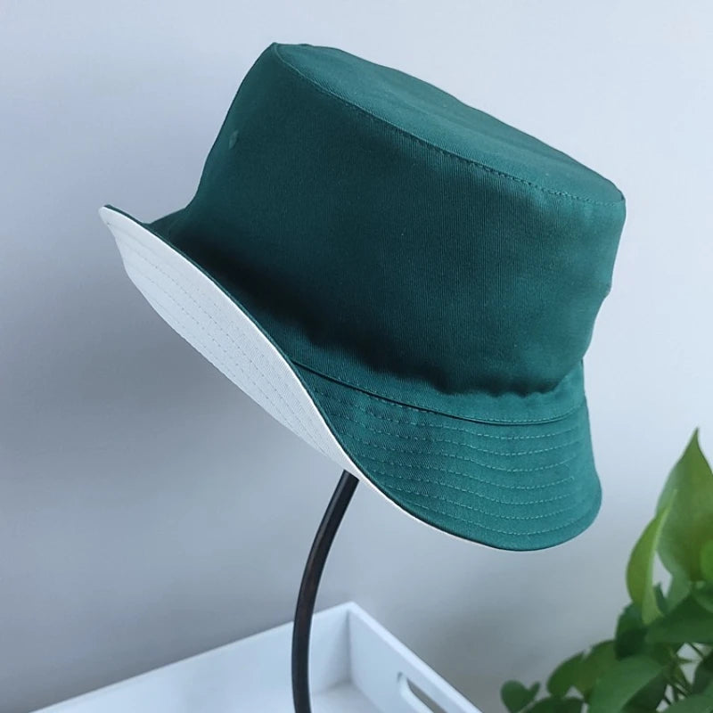 Dospita Big Size 64cm Bucket Hat Enlarged Deepening Women Big Head Double-sided Fisherman Hat Men Large Size Large Tide Hip Hop Sun Hat