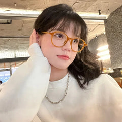 Dospita Japan Sweet Caramel Glasses Frame Women Lovely Ins No Makeup Plain Glasses Men Eyewear Cute Decorative Computer Glasses