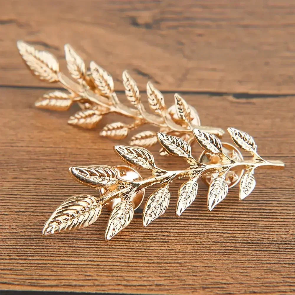 Dospita  -  1Pc Maple Leaf Brooch Metal Vintage Women Girl CharmingExquisite Collar Lapel Pin Fashion Jewelry Party Garment Accessories