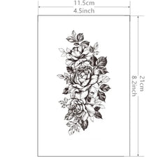 Dospita  -  1 Sheet Flower Tattoo Sticker Waterproof Lasting Temporary Tattoo