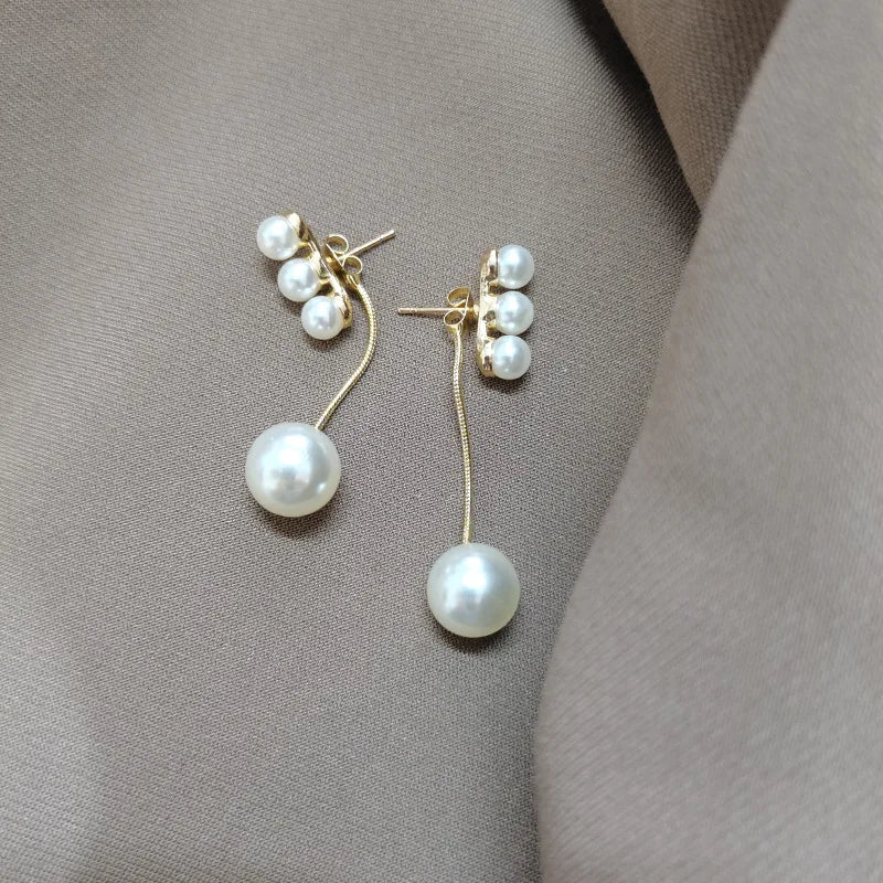 Dospita Long Pearl Earrings For Women Girls Drop Earring Gift Party Wedding Anniversary Fashion Jewelry