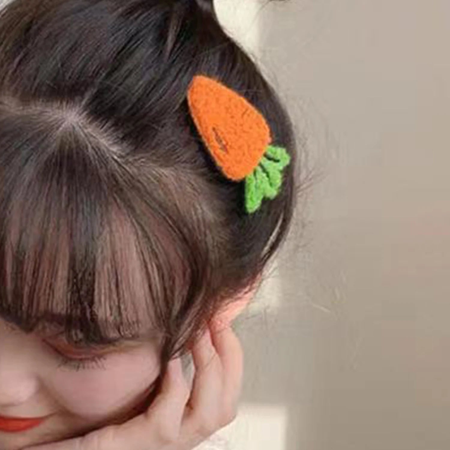 Dospita Korean Wool Knitted Embroidery Fruit Strawberry Avocado Hair Clips For Girl Children Cute Kawaii Hairpin Fashion Accessories