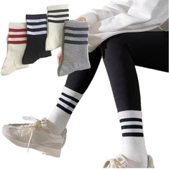 Dospita Korean style fashion women's socks High stretch striped sports socks Street fashion hip hop skateboarding funny socks