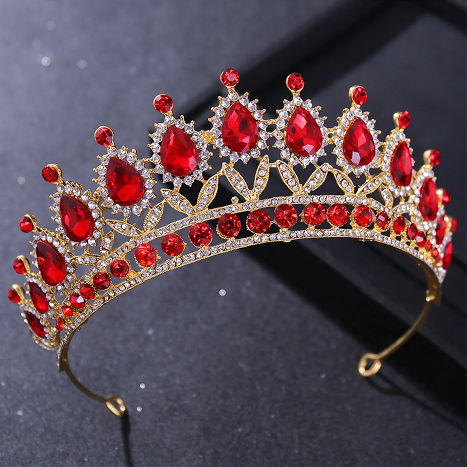 Dospita Baroque Bridal Crown Vintage Princess Queen Headwear Crystal Tiara For Women Wedding Crown Hair Dress Accessories Jewelry