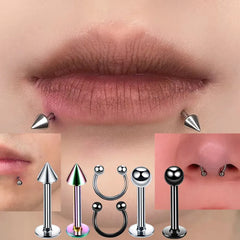 Dospita New stainless steel piercing jewelry eyebrow nails lip nails nose ring  body piercing Body jewelry for women and men