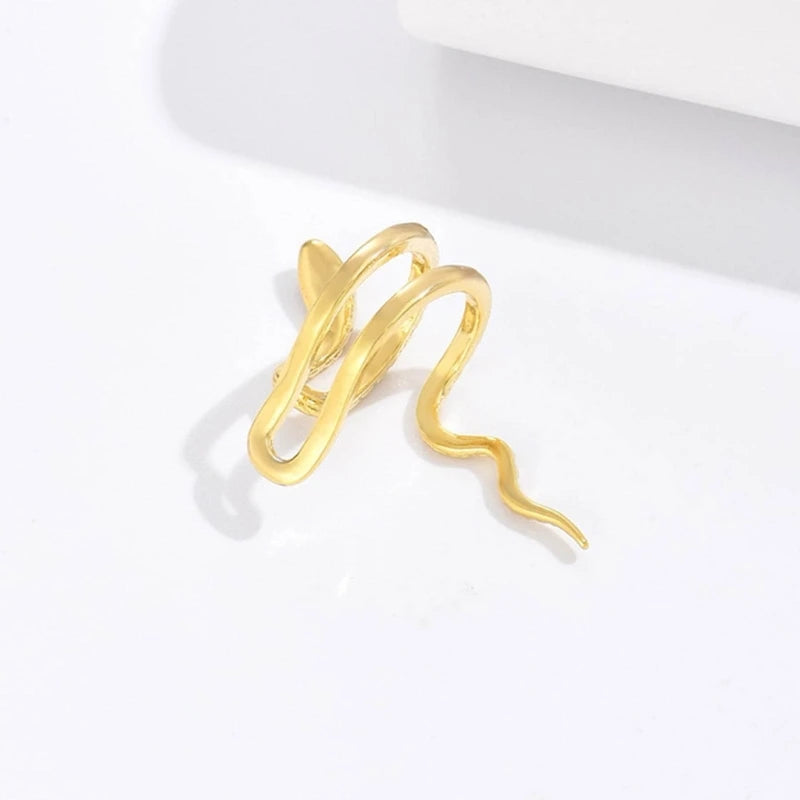 Dospita  -  Climber Crawler Snake Clip On Wrap Earring Ear Cuff Earrings For Women Non Pierced Ear Cuff Animal themed jewelry Gift