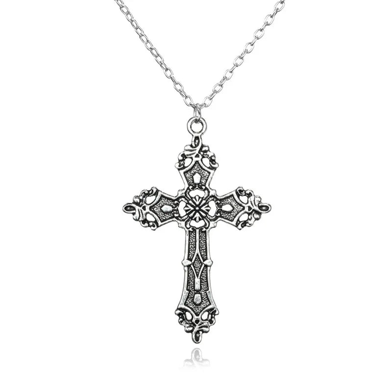 Dospita Vintage Crosses Pendant Necklace Goth Jewelry Accessories Gothic Grunge Chain Y2k Fashion Women Cheap Things Free Shipping Men