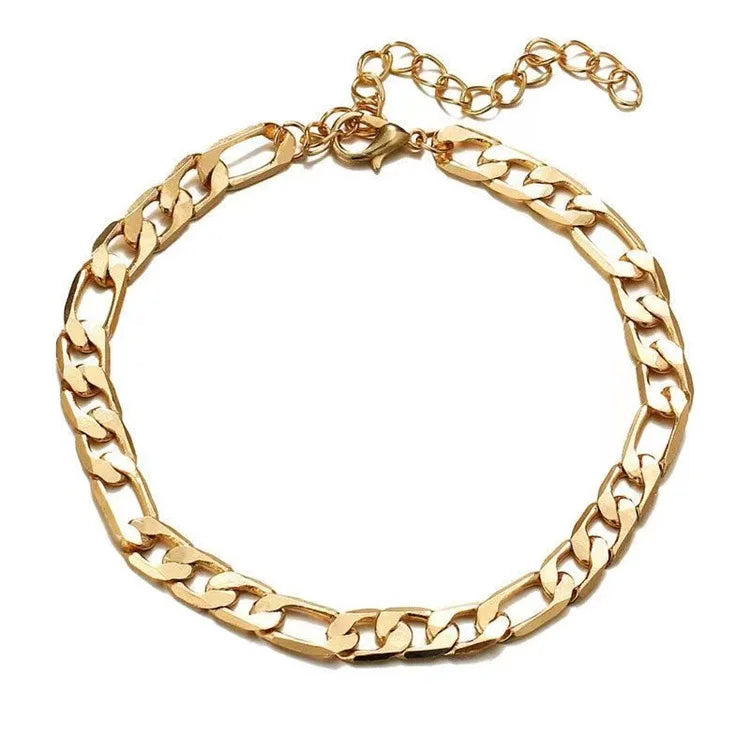 Dospita  -  6Pcs Gold Color Bracelet Set Boho Retro Thick Twist Cuban Chain Bracelet for Women Trendy Quality Jewelry Gifts