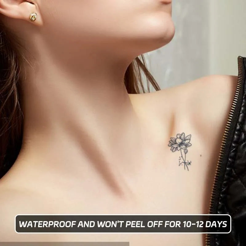 Dospita  -  Chrysanthemum flowers, lasting 1-2 weeks waterproof, temporary tattoo stickers, semi-permanent fake tattoos for the arms