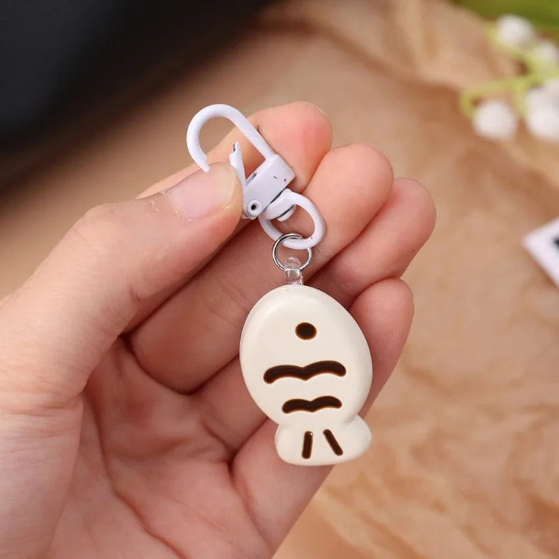 Dospita  -  Cute Little Cat Keychain Creative Fish Cat Resin Cartoon Doll Pendent Fashion Bag Accessories for Kids Couple Gift Car Keyring