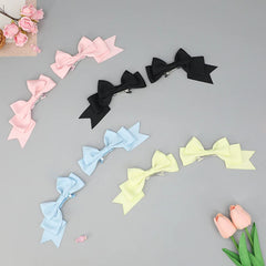 Dospita Kawaii Handmade Bow Hairclip Anime Lolita Hairpin Cosplay Headdress JK Uniform Hair Accessory Xmas Gifts