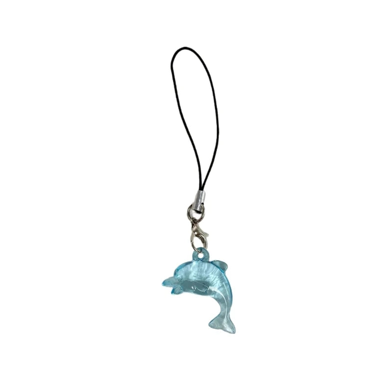 Dospita  -  Blue Dolphin Phone Hangings Jewelry Pendant for Phone and Key Decoration