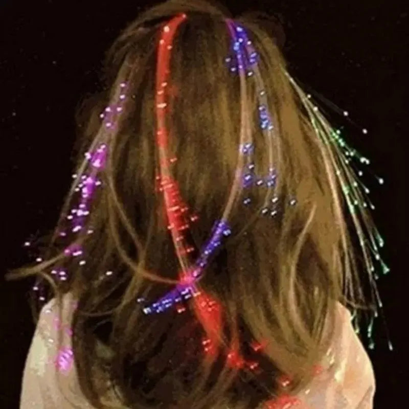 Dospita  -  LED Luminous Tresses Hairpins Novelty Hair Accessories for Girls Children's Show Leading Toys Butterfly Party Gifts