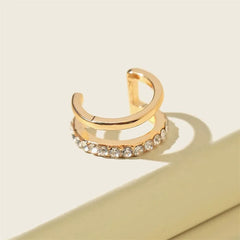 Dospita  -  Fashion Exquisite Rhinestone Decor Ear Cuff earring for Woman Ear Summer New Arrival Christmas Jewelry Gift