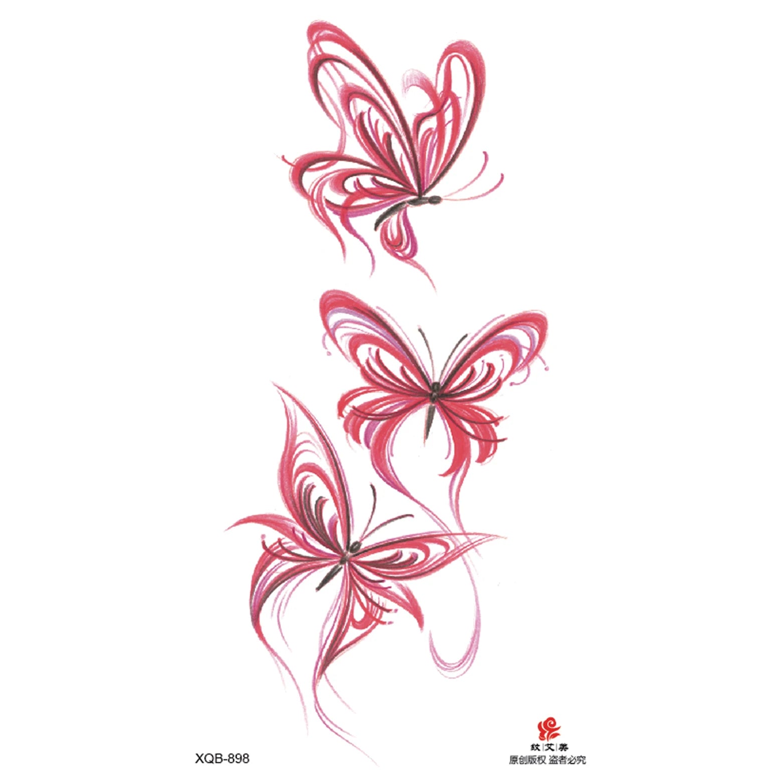 Dospita  -  Colorful Snake Flower Waterproof Temporary Tattoo Sticker Beauty Women Butterfly Daffodil Rose Lotus Arm Paint Fake Tattoos