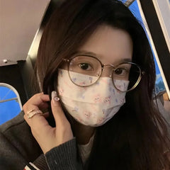 Dospita Korean Cat Eye Glasses Frame Women Lovely Ins No Makeup Plain Glasses Men Eyewear Cute Decorative Computer Glasses