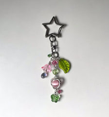 Dospita  -  TXT TEMPTATION inspired beaded keychain | moa gift | KPOP accessories | handmade beaded keychain | pink and green keychain