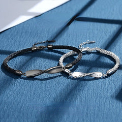 Dospita itanium Steel Ins Trend Mobius Bracelet Braid Twist Stick Lover Hand Catena Hip Hop Couple Party Wedding Gifts