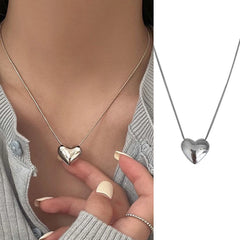 Dospita Fashion Silver Gold Color Cute Love Heart Design Pendant Necklace For Women Exquisite Gift