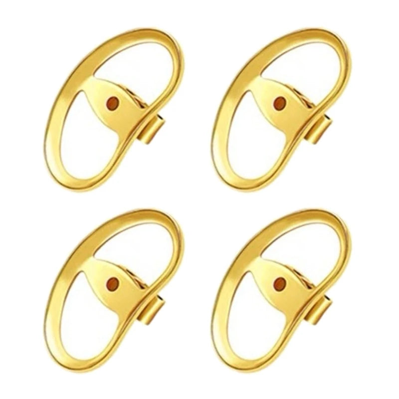 Dospita  -  4pcs Big Earring Lifters Metal Earring Stoppers Backings Pierced Safety Ear Back