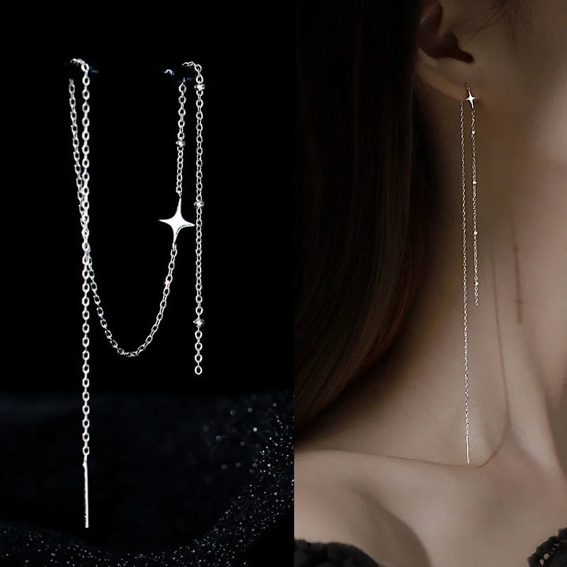 Dospita  -  Exquisite Drop Ear Line Long Hanging Earrings For Women Fashion Design With Jewelry Accessories