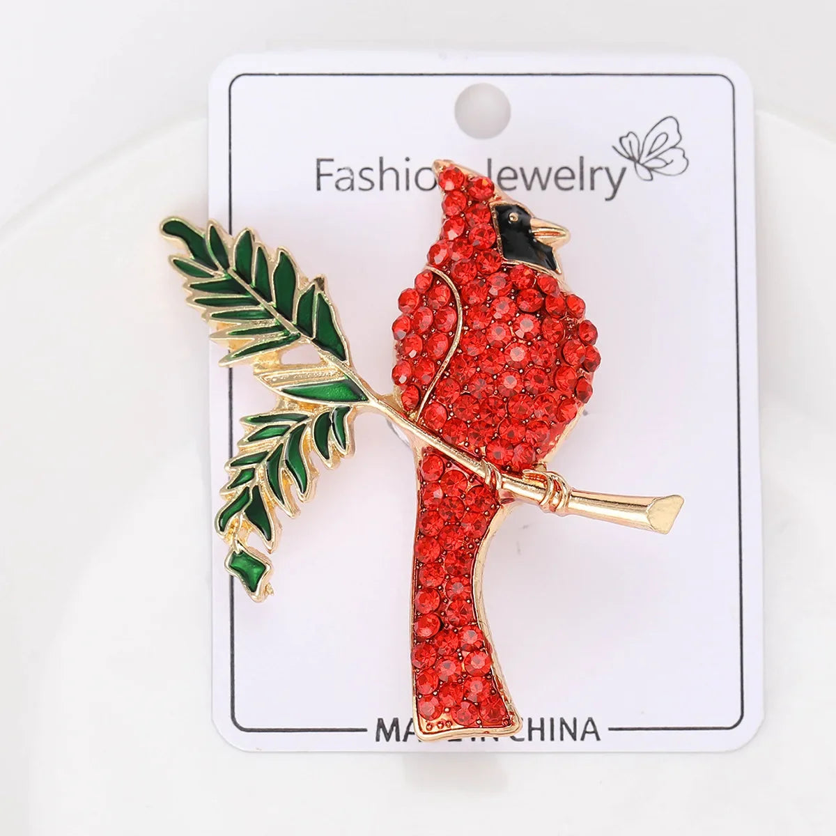 Dospita New Style Rhinestone Enamel Bird Animal Brooch Cute and Exquisite Animal Corsage Versatile Clothing Accessories Decoration