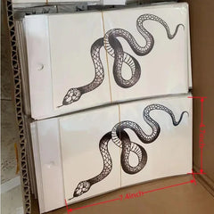 Dospita  -  1 sheet Snake Tattoo Stickers Unisex Temporary Tattoo Waterproof Fake Tattoo 2-5 Days