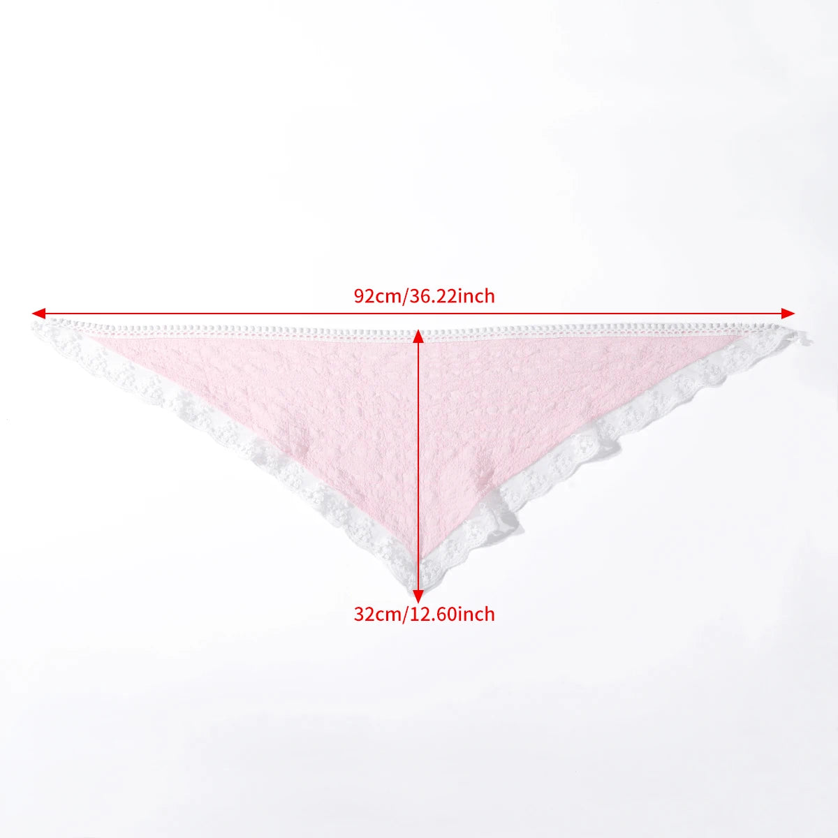 Dospita Lace Triangle Scarf Pink Turban Bandage Bandana Headbands Women Retro Party Travel Hair Accessories Headwear Fashion Headwarps