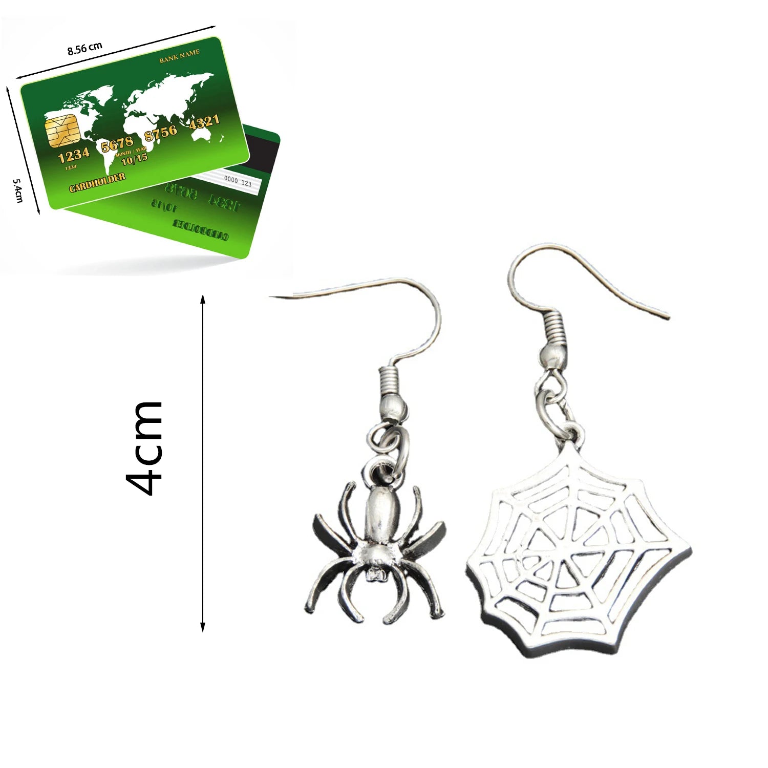 Dospita Acrylic Halloween Big Circle Hollow Spider Drop Earrings For Women Girls Cobweb Dangle Earrings Festival Charm Jewelry