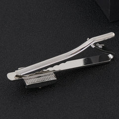 Dospita Metal Tie Clips Men's Necktie Dress Shirts Tie Pin For Wedding Ceremony Bar Gold Tie Clasp Man Business Necktie Accessories